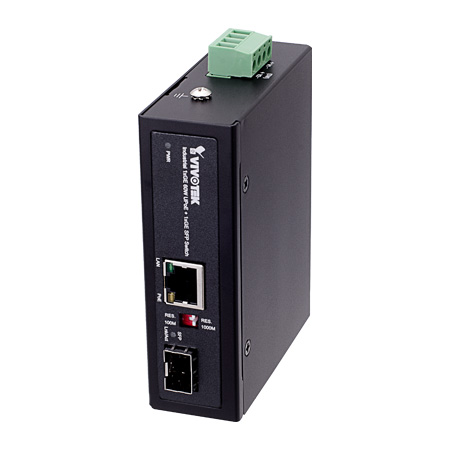 AW-IHU-0200 Vivotek Industrial 1xGE 60W UPoE + 1xGE SFP Switch