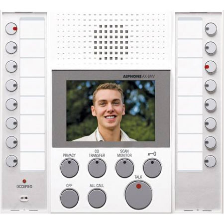 AX-8MV-W Aiphone Audio/Video Master Station