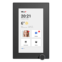 AZ-07L-BLACK BAS-IP IP Indoor Monitor with a 7-Inch IPS Touch-Screen Color Display - Vertical or Horizontal Mount - Android - Black