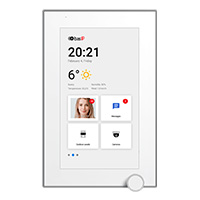 AZ-07L-GRAY BAS-IP IP Indoor Monitor with a 7-Inch IPS Touch-Screen Color Display - Vertical or Horizontal Mount - Android - Gray