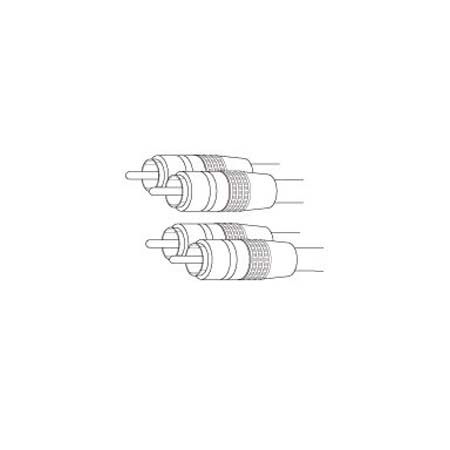 BFS12X Vanco Cable Dual RCA M/M Oxygen Free Copper Gold Red/White 12ft