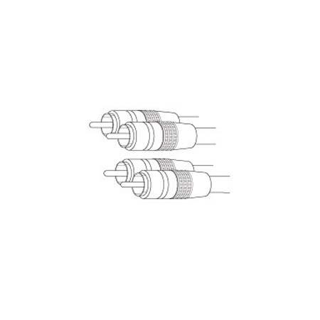 BFS20X Vanco Cable Dual RCA M/M Oxygen Free Copper Gold Red/White 20ft