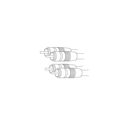 BFS3 Vanco Cable Dual RCA M/M Oxygen Free Copper Gold Red/White 3ft