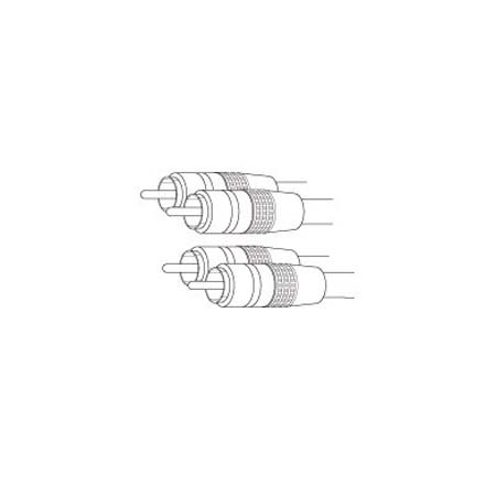 BFS6 Vanco Cable Dual RCA M/M Oxygen Free Copper Gold Red/White 6ft