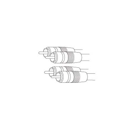 BFS6X Vanco Cable Dual RCA M/M Oxygen Free Copper Gold Red/White 6ft