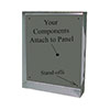 BW-102GPO Mier Metal 18" W x 22" H Back Panel which fits onto the studs inside a BW-102BP