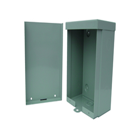 BW-118 Mier NEMA Type 3R Outdoor 6" W x 8" H x 4" D Metal Electrical Enclosure - Gray