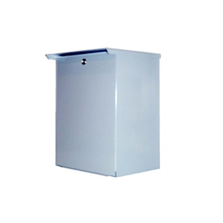 BW-121 Mier NEMA Type 1 Outdoor 14" W x 18" H x 10" D Metal Electrical Enclosure - Gray