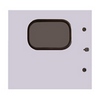 Show product details for BW-124BPW BW-124BP Mier NEMA Type 4 Outdoor 24" W x 24" H x 12" D Electrical Enclosure - Gray w/ Removable 22" W x 22" H Back-Panel - Door with Window