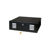 Show product details for BW-201-12V Mier NEMA Type 1 Indoor 16" W x 5" H x 16" D DVR LockBox with 12V Fan - Black
