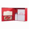 BW-DocBox Mier 15" W x 13" H x 4" D Document LockBox - Red