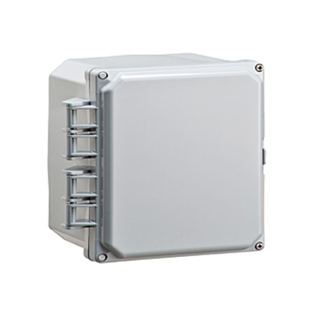 BW-L444 Mier UL-50/c-UL Listed NEMA Type 2,3,3R,3S,4,4X,5,12,6/6P Outdoor 4" W x 4" H x 4" D Non-metallic Snap Enclosure - Gray