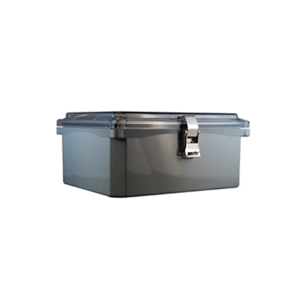 BW-SL1084 Mier UL Listed NEMA Rated Outdoor 10" H x 8" W x 4" D Polycarbonate Electrical Enclosure - Gray - Solid Door