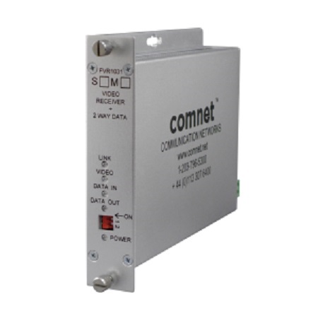 FVR1031M1 Comnet Digitally Encoded Video Receiver/ Data Transceiver MM 1 fiber