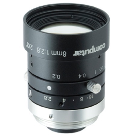 M0828-MPW3 Computar 2/3" C-Mount 8mm F2.8 8MP Fixed Iris Lens