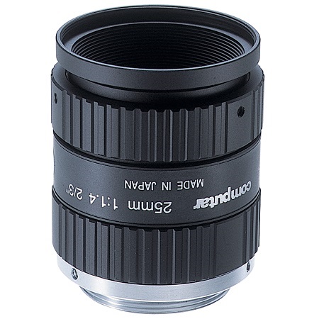 M2514-MP Computar 2/3" 25mm f1.4 w/ Locking Iris & Focus Megapixel C-Mount Lens