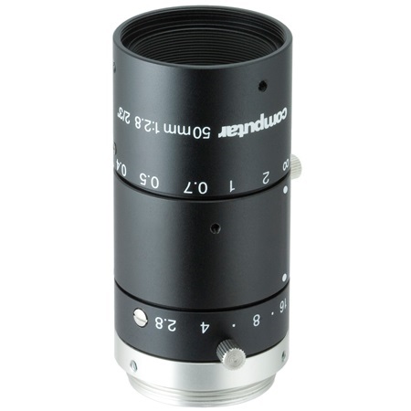 M5028-MPW3 Computar 2/3" C-Mount 50mm F2.8 8MP Fixed Iris Lens