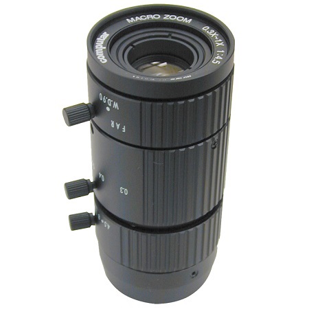 MLM3X-MP Computar 2/3" C-Mount 3.3X Macro-Zoom Mega-Pixel Manual Iris Lens