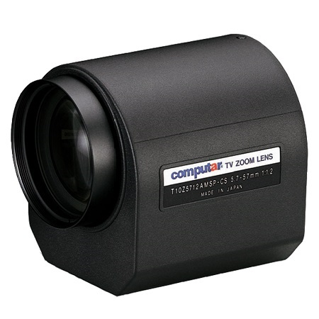 T10Z5712AMSP-CS Computar 1/3" CS-Mount 5.7-57mm Motorized Zoom F/1.2 Video Auto Iris Lens