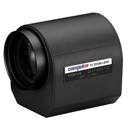 T10Z5712M-CS Computar 1/3" CS-Mount 5.7-57mm Motorized Zoom F/1.2 3 Motors