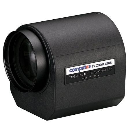 T10Z5712MSP-CS Computar 1/3" CS-Mount 5.7-57mm Motorized Zoom F/1.2 3 Motors
