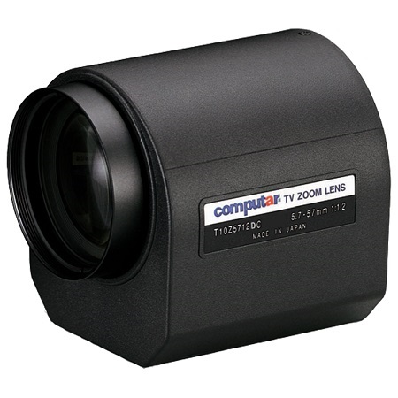 T10Z5712PDC Computar 1/3" CS-Mount Motorized Zoom 5.7-57mm F/1.2 DC Auto Iris Lens