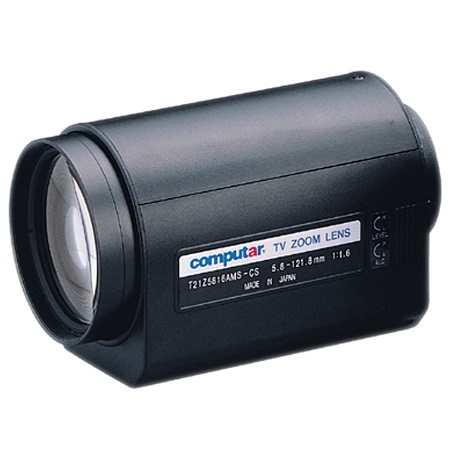 T21Z5816AMS Computar 1/3" CS-Mount 5.8-121mm Motorized Zoom F/1.8 Video Auto Iris Lens