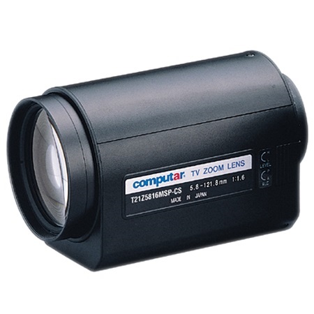 T21Z5816MSP-CS Computar 1/3" CS-Mount 5.8-121mm Motorized Zoom F/1.8 3 Motors