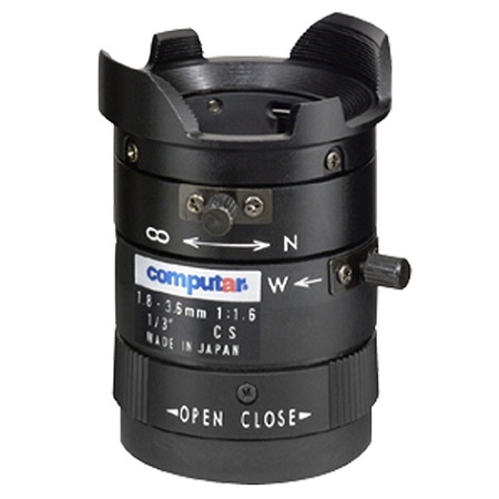 T2Z1816CS Computar CS-Mount 1.8-3.6mm Vari-focal F/1.6 Manual Iris Lens