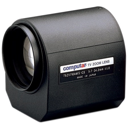 T6Z5710AMS Computar 1/3" CS-Mount 5.7-34.2mm Motorized Zoom F/1.0 Video Auto Iris Lens