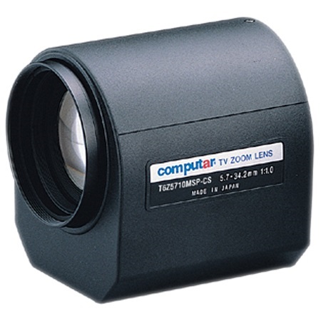 T6Z5710MSP-CS Computar 1/3" CS-Mount 5.7-34.2mm Motorized Zoom F/1.0 3 Motors