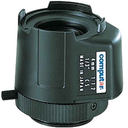 TG0412FCS-L Computar 1/3" CS-Mount 4mm F/1.2 Mini Connector Long Cable DC Auto Iris Lens