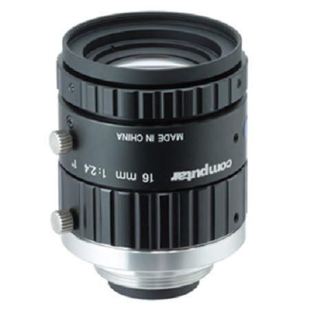 V1624-MPZ Computar 1" 16mm F2.4 10 Megapixel Ultra Low Distortion Lens