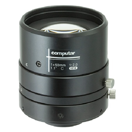 V5020FIC-MPYIR Computar 1.1" C-Mount 50mm F2.0 12MP IR Corrected Manual Iris Lens