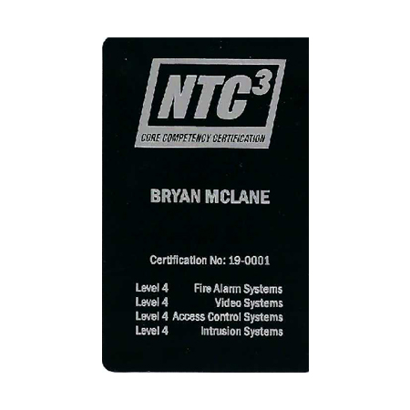 C3-WC NTC Core Competency Certification Wallet Card