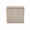 Show product details for C3C1D2MSTISZP001 Middle Atlantic Pre-Configured C3 1 Bay 25" W x 32" H x 10" D Credenza with Solid Doors - Thermolaminate Surface Material - Ibis