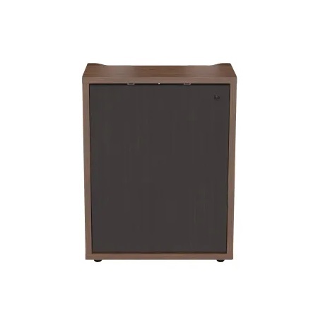 C3K1D1HB9A6ZPLBK Middle Atlantic C3 Series HPL Woodkit, 1 Bay, 32 Inches High, Montana Walnut with Blackened Legno Doors