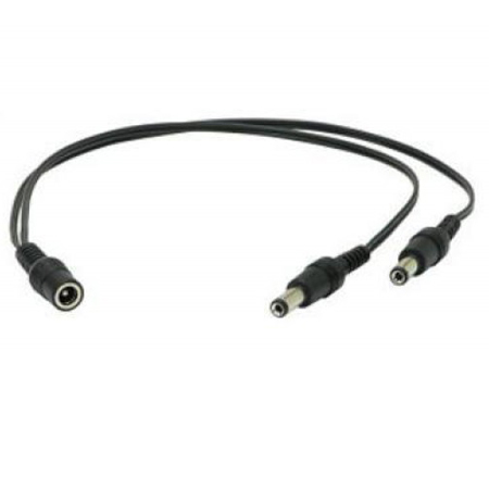CA-1526-1F-10 Seco-Larm Single Female DC Jack to Double Male DC Plug with 1 Ft Wire - 10 Pack