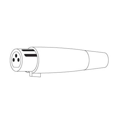 CAJ3X Vanco Connector XLR 3 Pin Female Cable Mount