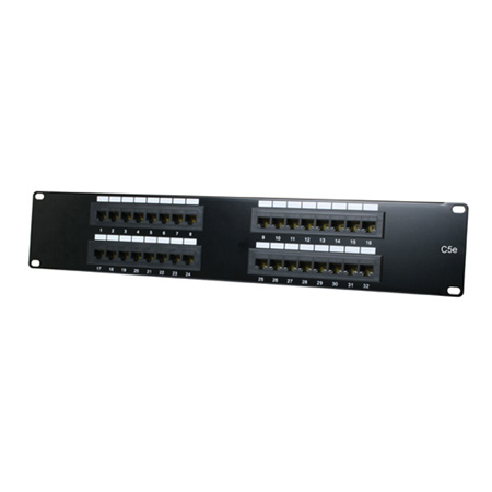 7P-32TK11CEC-BK Pro's Kit Cat5e Patch Panel 32 Port 2U Rack Mount