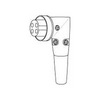 Show product details for CBC4R Vanco Connector CB Microphone Right Angle 4P Plug Solder Cable Mount