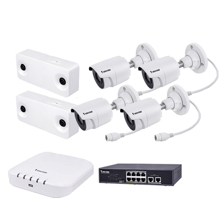 [DISCONTINUED] CCS-2D-4IB Vivotek People Counting Camera Kit with 2 x 2MP Indoor People Counting Cameras, 4 x 2MP Outdoor Bullet Cameras, 8 Channel NVR 48Mbps Max Throughput - 2TB and 8 Port PoE Switch