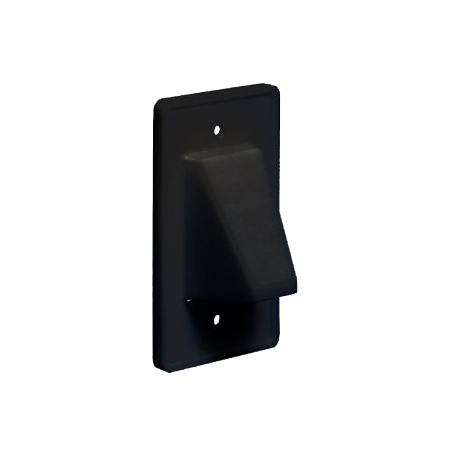 CE1BL Arlington Industries 1-Gang Reversible Low-Voltage Cable Entrance Plate - Black