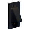 Show product details for CE1BL Arlington Industries 1-Gang Reversible Low-Voltage Cable Entrance Plate - Black