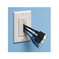 CED130 Arlington Industries Single Gang Decora Cable Entry Device w/ Slotted Cover