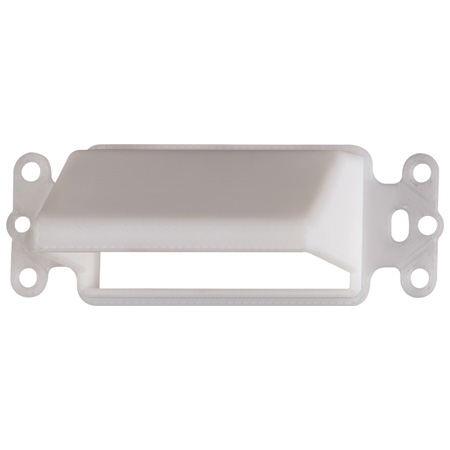 CEDH1BL Arlington Industries 1-Gang Horizontal Reversible Low-Voltage Cable Entrance Plate - Black