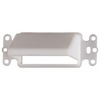 Show product details for CEDH1BL Arlington Industries 1-Gang Horizontal Reversible Low-Voltage Cable Entrance Plate - Black