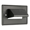 Show product details for CEH1BL Arlington Industries 1-Gang Horizontal Reversible Low-Voltage Cable Entrance Plate