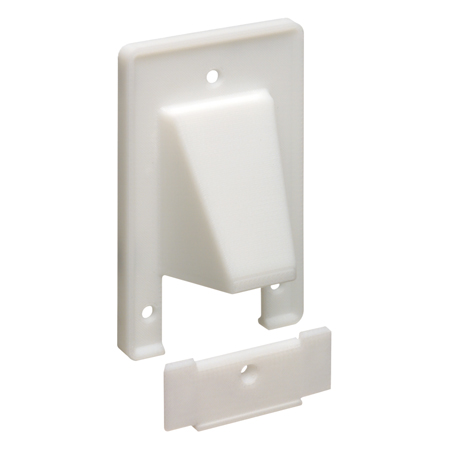 CER1 Arlington Industries 1-Gang Reversible Two-Piece Low-Voltage Cable Entrance Plate