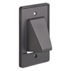Show product details for CER1BL Arlington Industries 1-Gang Reversible Two-Piece Low-Voltage Cable Entrance Plate - Black